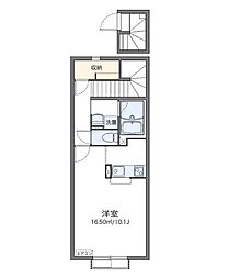 レオネクストニワセ ワンルームの間取図画像