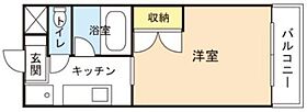 岡山県岡山市北区大和町1丁目（賃貸マンション1K・3階・22.35㎡） その2