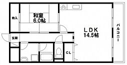 ハイデンスホンダ 1LDKの間取図画像