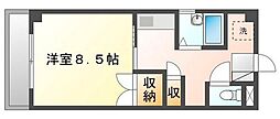 Fマンション 1Kの間取図画像