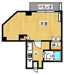 ウェーブレジデンス医大東 1Kの間取図画像
