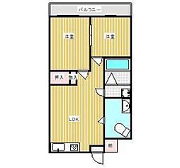 アルファー福吉 1SDKの間取図画像