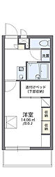 レオパレスマユリカ2 1Kの間取図画像