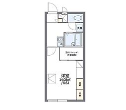 レオパレス長船 1Kの間取図画像