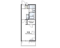 レオパレスセーグオリゾン 1Kの間取図画像