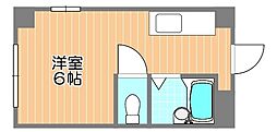 メゾン広瀬 ワンルームの間取図画像