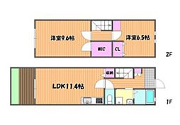 GRACECOCO 2LDKの間取図画像