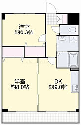 グランドライフJK 2DKの間取図画像