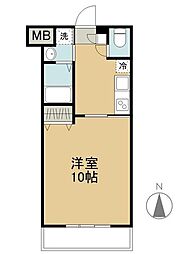 グリーンハウス松島G4 1Kの間取図画像