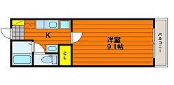 TAISHO7 1Kの間取図画像