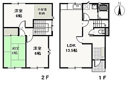 タウングラティア2A 3LDKの間取図画像