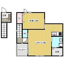 Solana 1LDKの間取図画像