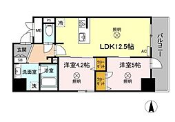 フェニックス 2LDKの間取図画像
