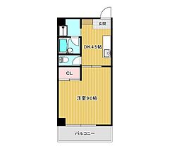 カーサプリメーラ 1DKの間取図画像
