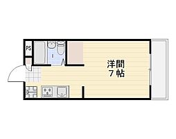 グランツ大元駅前 1Kの間取図画像
