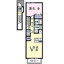 ノ－スヒル 201 ｜ 宮崎県都城市北原町26街区15号（賃貸アパート1LDK・2階・41.98㎡） その2