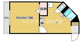 香川県高松市上福岡町（賃貸マンション1K・2階・24.00㎡） その2