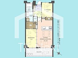 間取図画像 2LDK