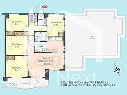 ライオンズマンション三原第2 4LDKの間取図画像