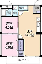 シティハイツ山本 205 ｜ 静岡県富士宮市中原町（賃貸アパート2LDK・2階・52.17㎡） その2