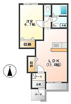 pastoral（パストラル） 102 ｜ 静岡県富士市天間（賃貸アパート1LDK・1階・44.95㎡） その2