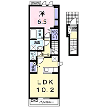 プレコリーヌIX 201 ｜ 静岡県富士宮市舞々木町614番地の2（賃貸アパート1LDK・2階・44.66㎡） その2