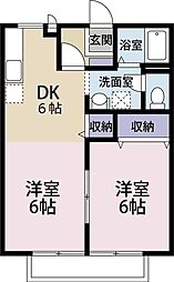 サンサーラ・ポラリス 1LDKの間取図画像