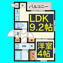 LeoAries  ｜ 愛知県名古屋市中村区若宮町4丁目30-1（賃貸アパート1LDK・2階・32.15㎡） その2