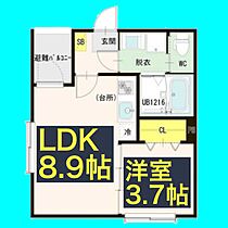 愛知県名古屋市中村区沖田町71-2（賃貸アパート1LDK・1階・30.78㎡） その2