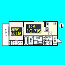 D-room名駅E棟  ｜ 愛知県名古屋市中村区太閤1丁目16-19（賃貸アパート1LDK・3階・41.96㎡） その2