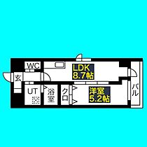 Casa Lucia(カーサルチア)  ｜ 愛知県名古屋市中川区高畑1丁目200（賃貸マンション1LDK・5階・37.19㎡） その2