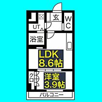 愛知県名古屋市千種区田代町字四観音道西39-12（賃貸マンション1LDK・1階・32.00㎡） その2