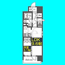 オーパスレジデンス名古屋ステーション  ｜ 愛知県名古屋市中村区亀島1丁目12-18（賃貸マンション1LDK・13階・35.28㎡） その2