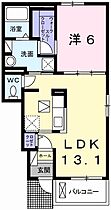 兵庫県赤穂市北野中（賃貸アパート1LDK・1階・45.09㎡） その2