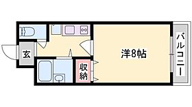 兵庫県姫路市上大野４丁目（賃貸マンション1K・3階・23.04㎡） その2