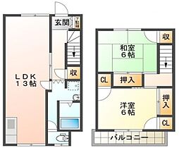 兵庫県姫路市増位本町２丁目（賃貸アパート2LDK・1階・63.44㎡） その2