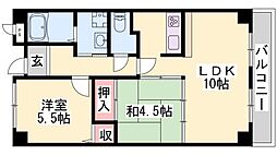 ヌーベ・ゆらの 2階