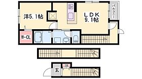 兵庫県姫路市龍野町３丁目（賃貸アパート1LDK・3階・42.20㎡） その2