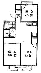 間取図画像 2LDK