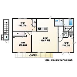 間取図画像 3LDK