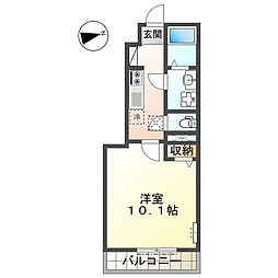 間取図画像 1K