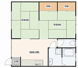 フナビキコーポ 2DKの間取図画像