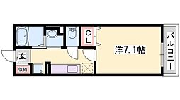 サニーコート 1Kの間取図画像