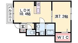 グランクレール 1LDKの間取図画像
