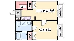 間取図画像 1LDK