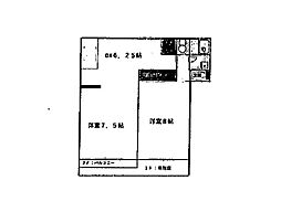 アーバンコート1 2DKの間取図画像