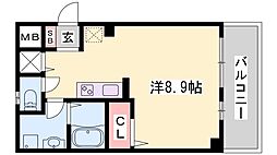 サクシード姫路駅南 ワンルームの間取図画像