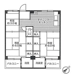 ビレッジハウス宮の前1号棟 4階/0402
