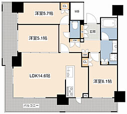 プラウドタワー神戸県庁前 12階/1201