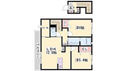 ジラソーレ・パラッツォ 2SLDKの間取図画像